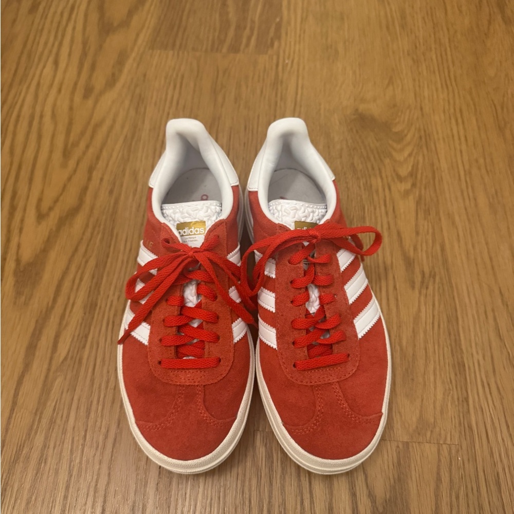 Adidas Scarlet and Snow Sneakers